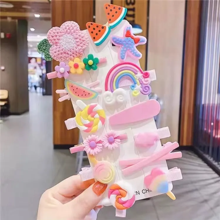 شعيرات أطفال لطيفة 14 شبيكة  14 Cute Baby Hair Clips