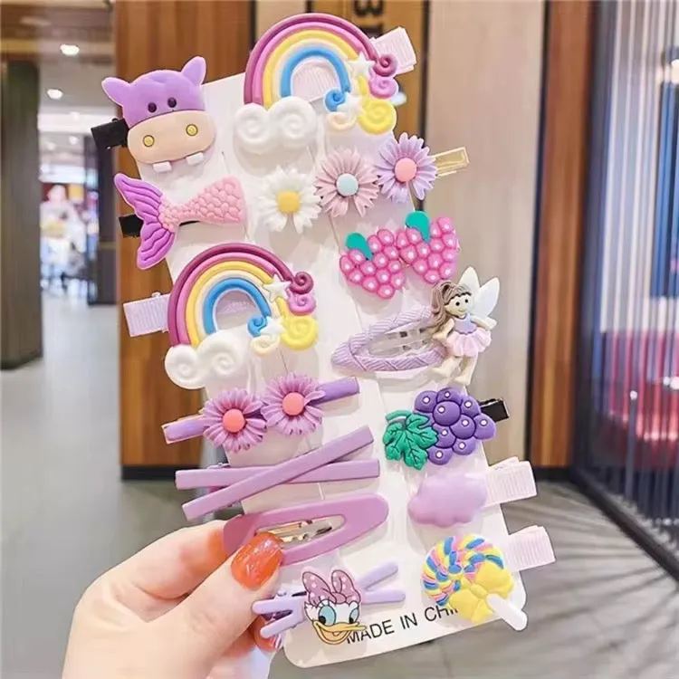 شعيرات أطفال لطيفة 14 شبيكة  14 Cute Baby Hair Clips