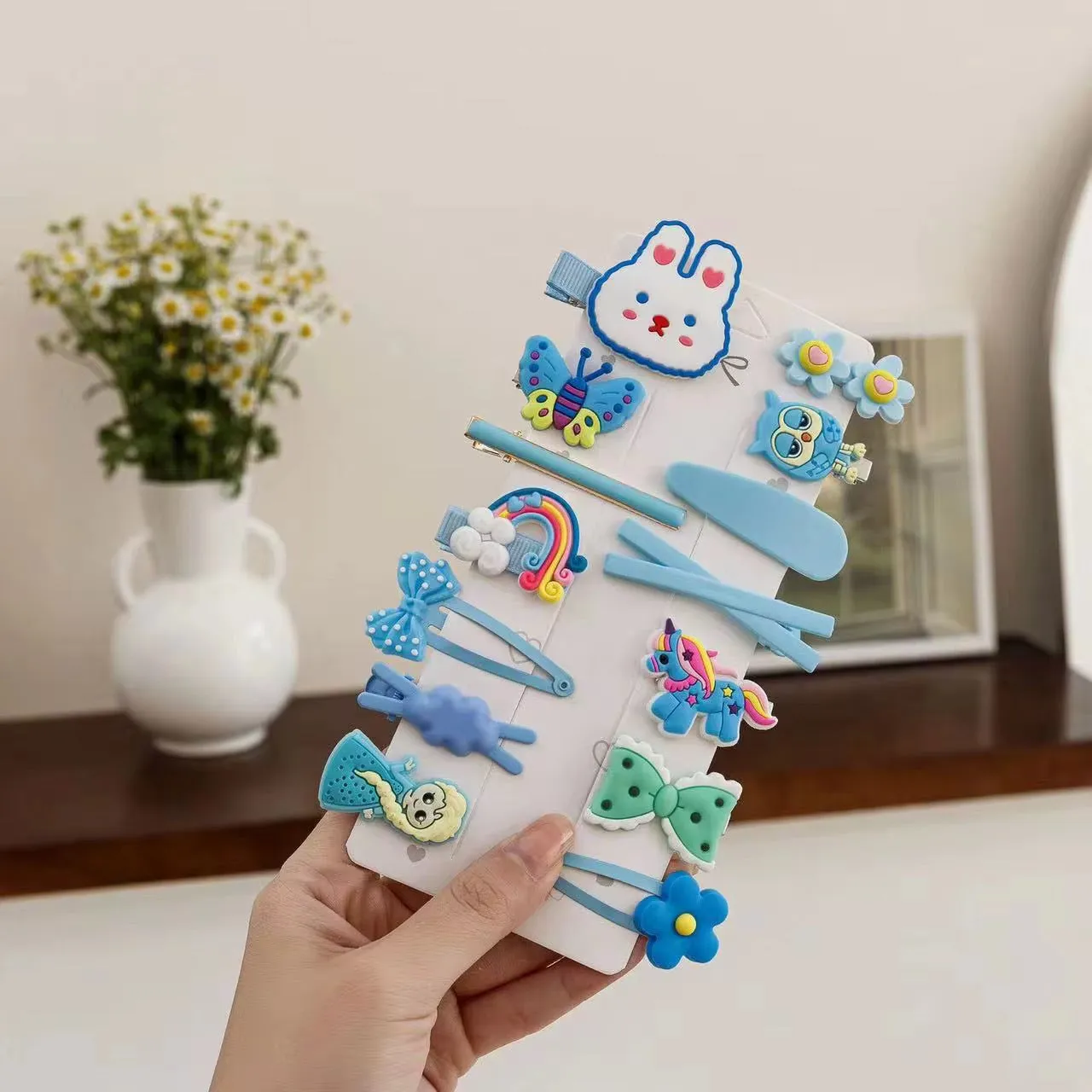 شعيرات أطفال لطيفة 14 شبيكة  14 Cute Baby Hair Clips