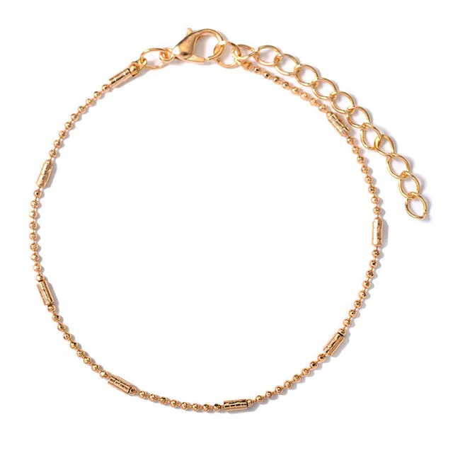 1piece Shine Bohemian Beads Ankle Bracelet for Women
