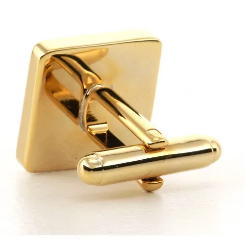 5 x Personalised Engraved Square Gold Cufflinks