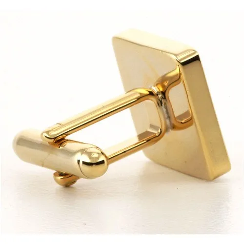 5 x Personalised Engraved Square Gold Cufflinks