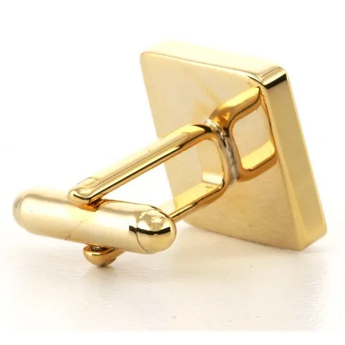 5 x Personalised Engraved Square Gold Cufflinks