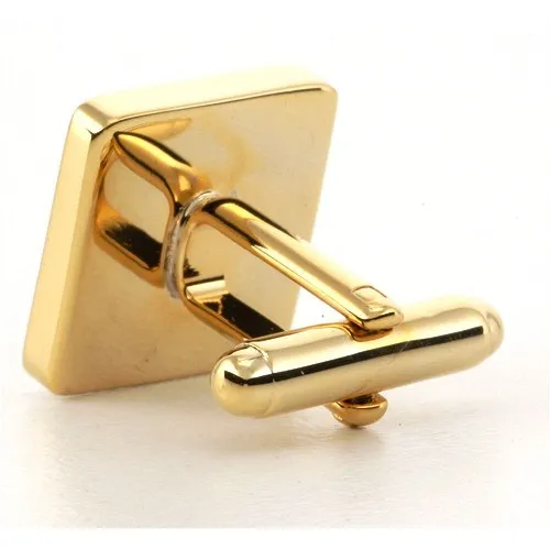 5 x Personalised Engraved Square Gold Cufflinks
