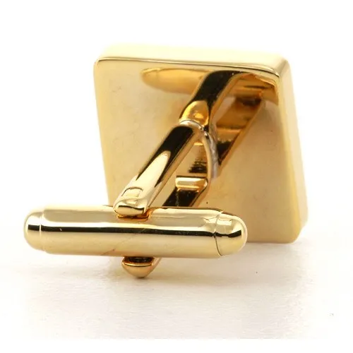 5 x Personalised Engraved Square Gold Cufflinks