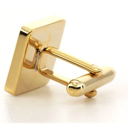 5 x Personalised Engraved Square Gold Cufflinks