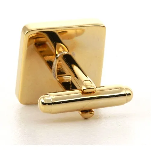 5 x Personalised Engraved Square Gold Cufflinks