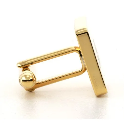 5 x Personalised Engraved Square Gold Cufflinks