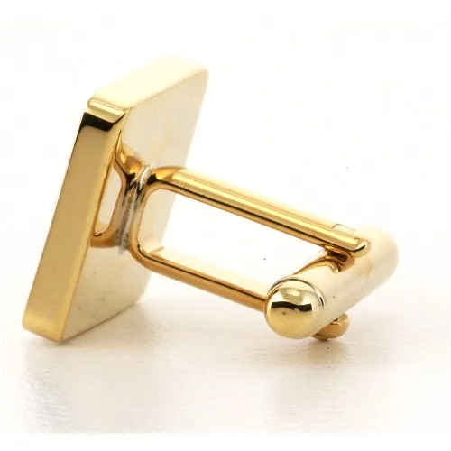 5 x Personalised Engraved Square Gold Cufflinks