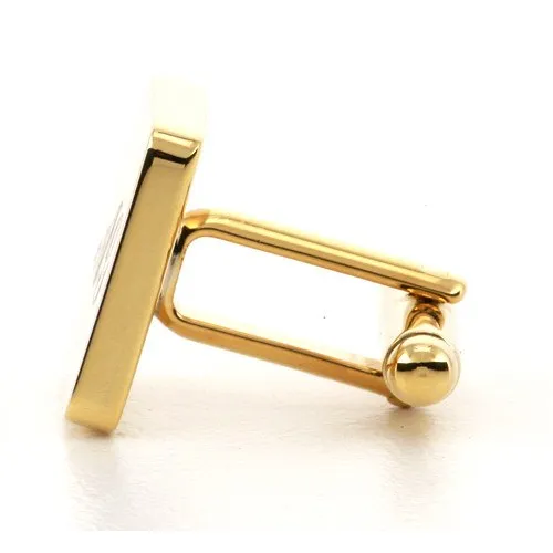 5 x Personalised Engraved Square Gold Cufflinks