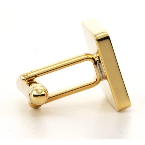 5 x Personalised Engraved Square Gold Cufflinks