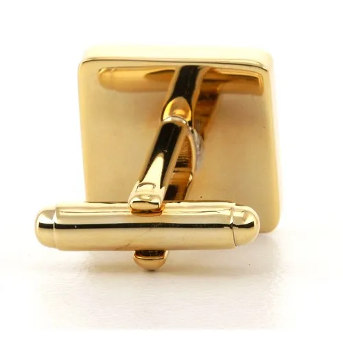 5 x Personalised Engraved Square Gold Cufflinks