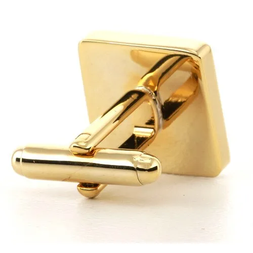 5 x Personalised Engraved Square Gold Cufflinks