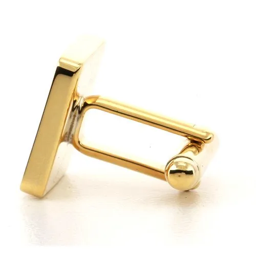5 x Personalised Engraved Square Gold Cufflinks