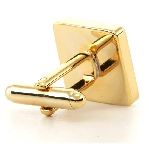 5 x Personalised Engraved Square Gold Cufflinks