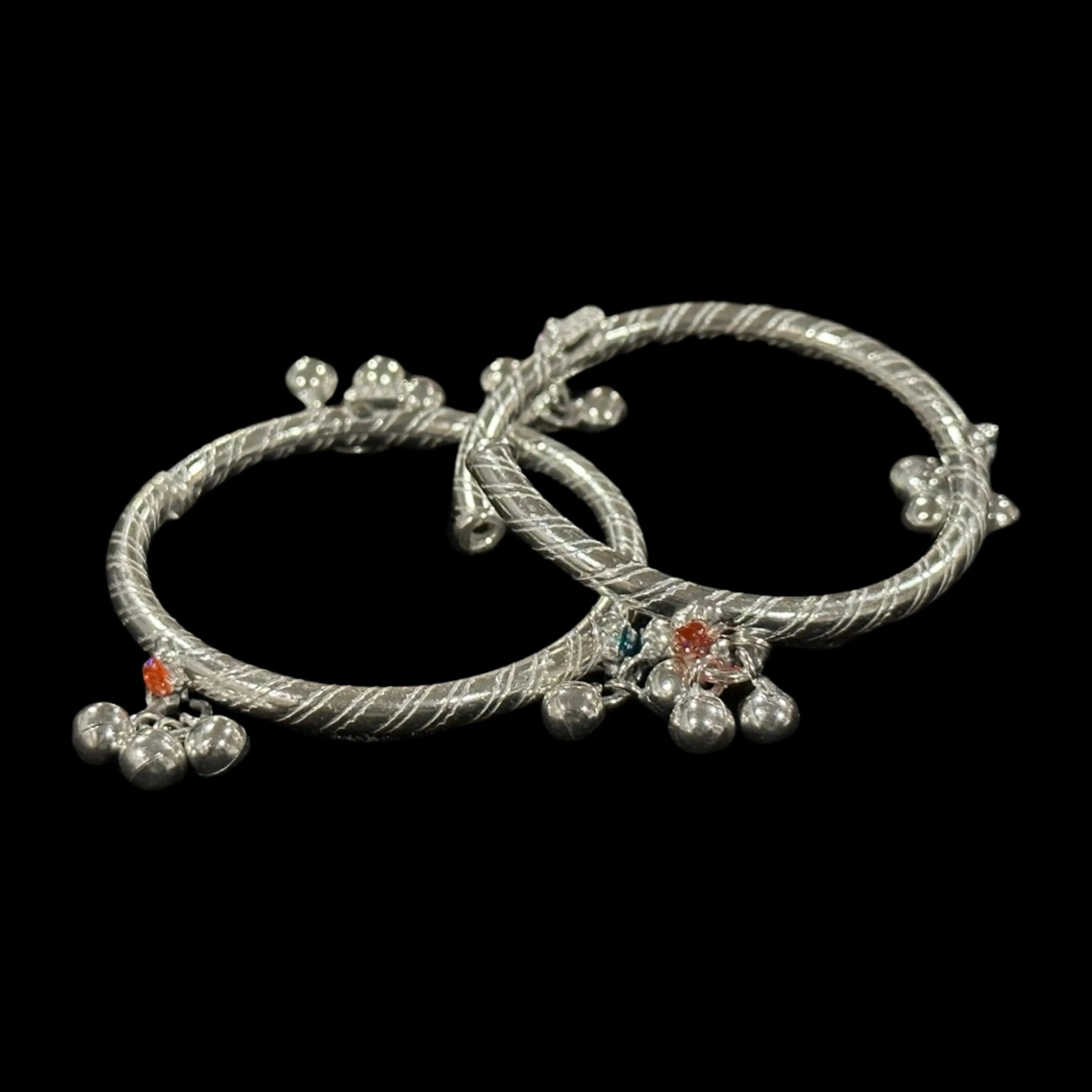 750 Silver Kids Round Anklet - Style#01