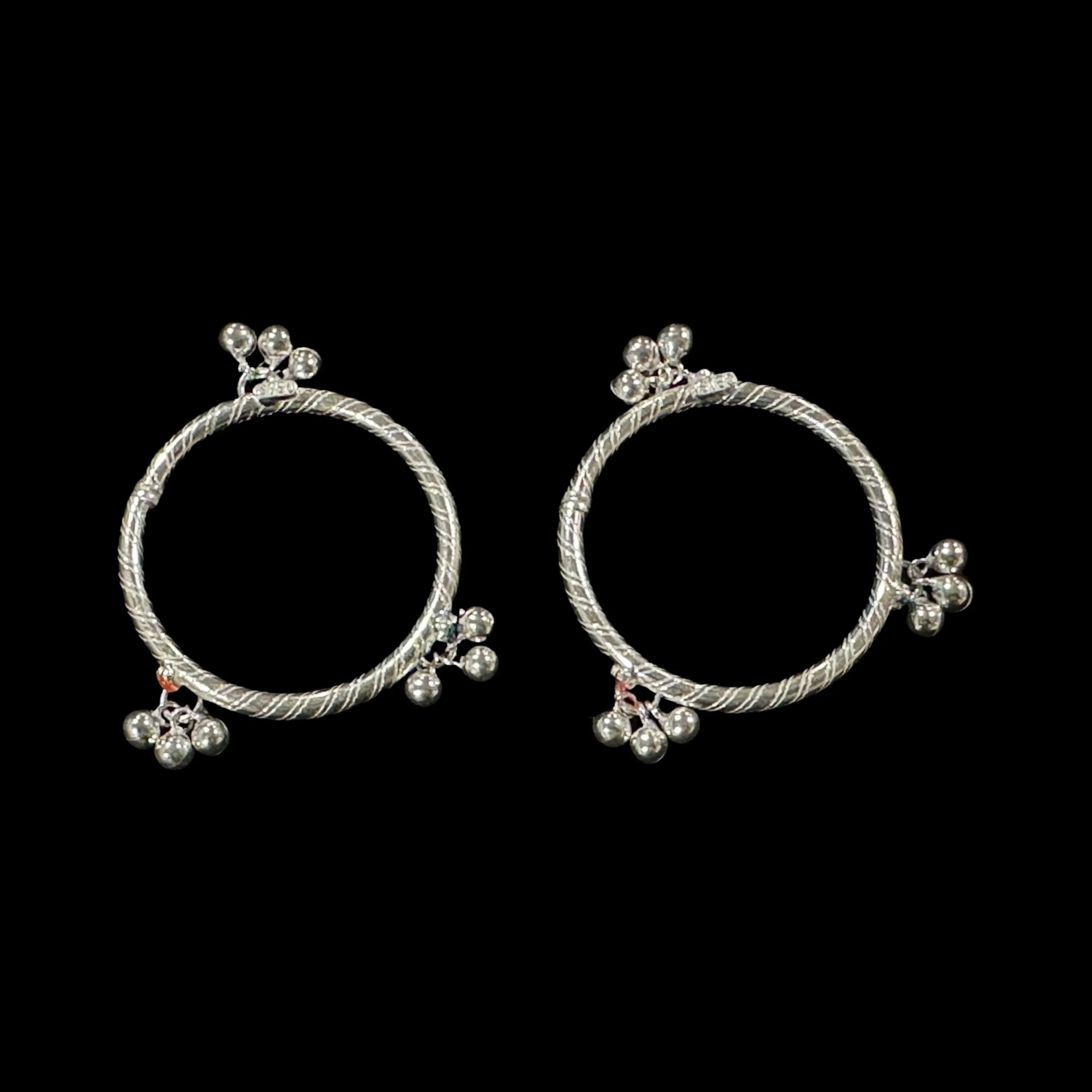 750 Silver Kids Round Anklet - Style#01