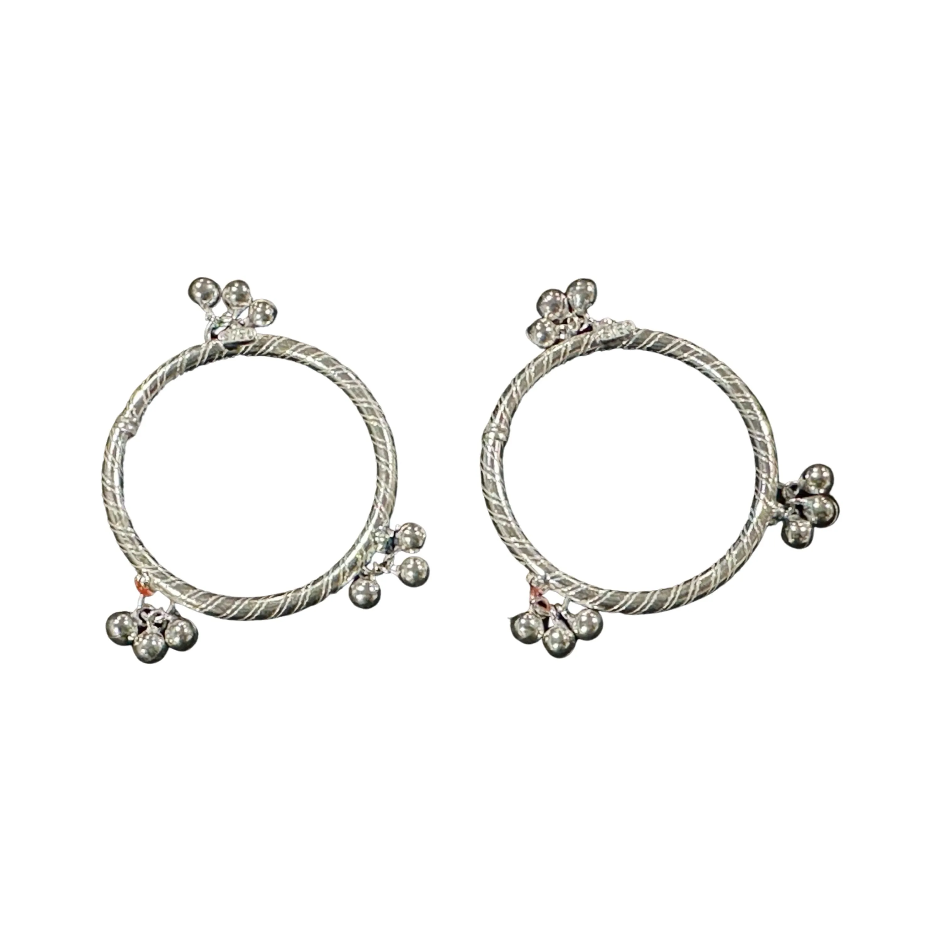 750 Silver Kids Round Anklet - Style#01