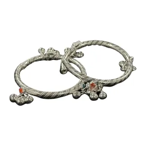750 Silver Kids Round Anklet - Style#01