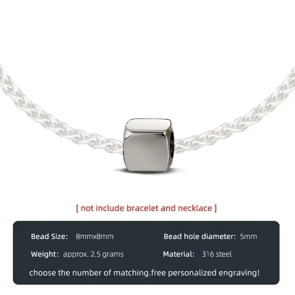 8mmx8mm Bead Pendant Accessories for Infinity Series for Men Women