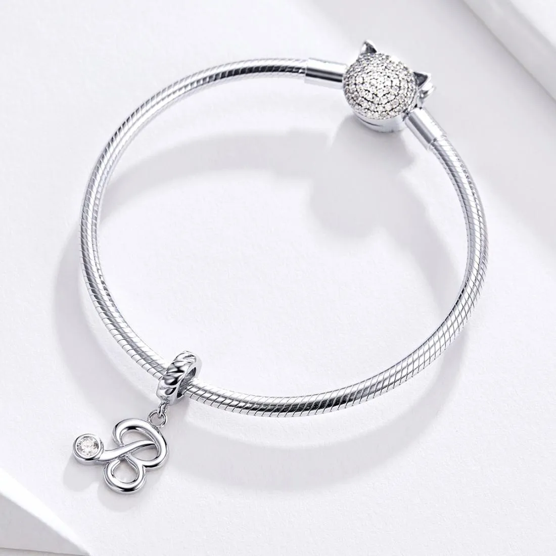 925 Sterling Silver 26 English Letter Pendant For Diy Bracelet Or Necklace Style - K