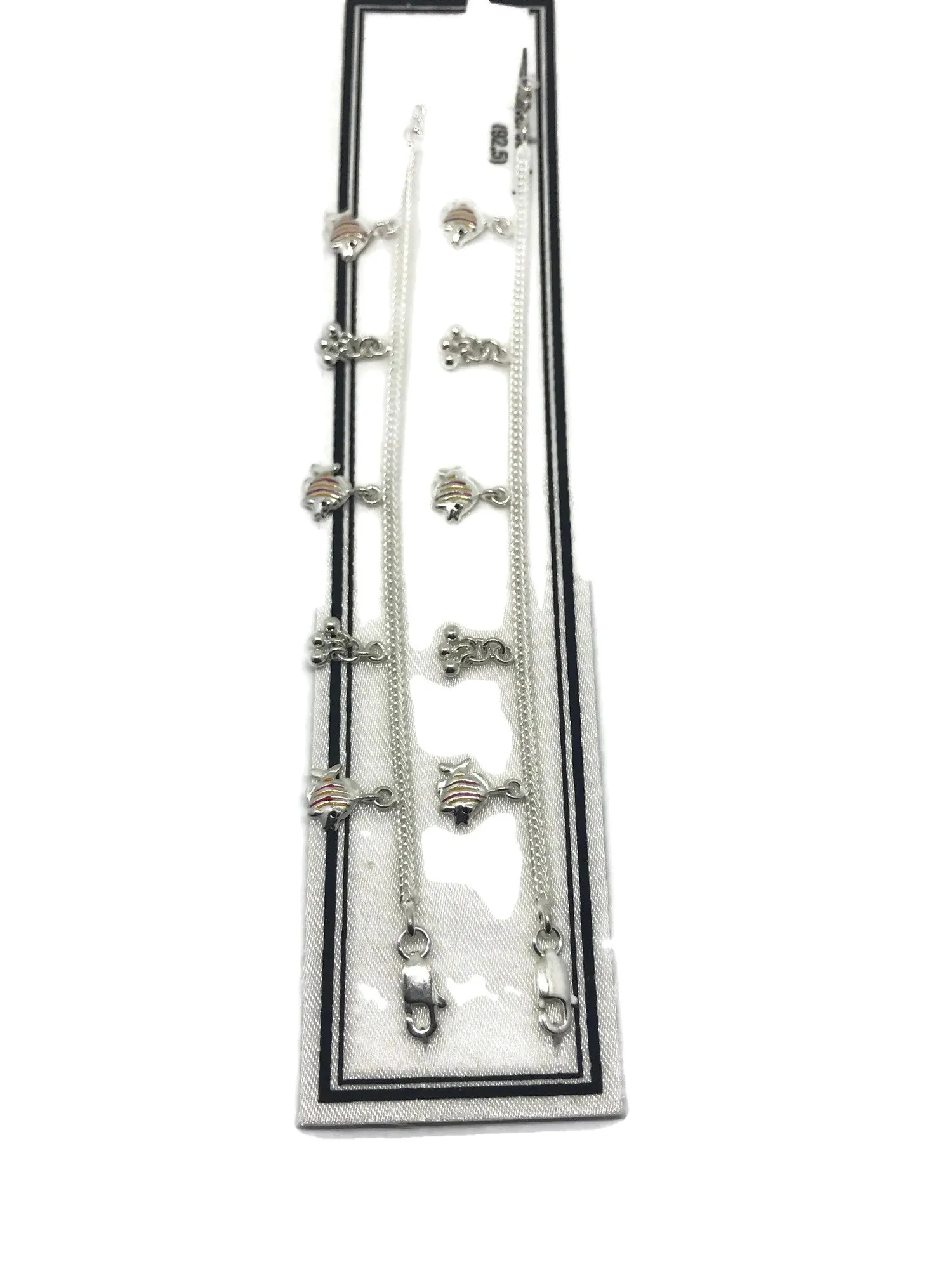 925 Sterling Silver Designer Fancy Anklet  - Style#47