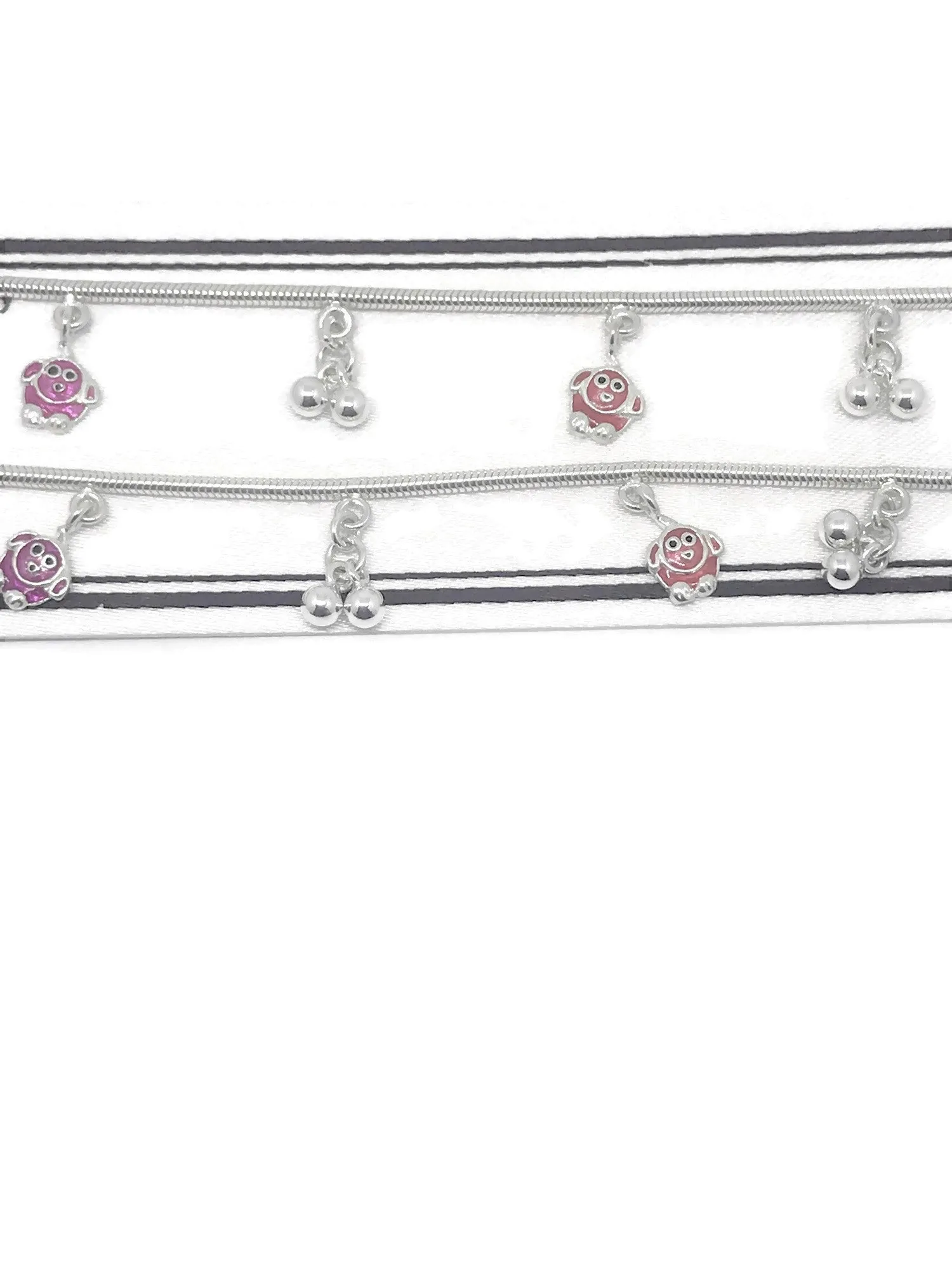 925 Sterling Silver Designer Fancy Anklet  - Style#47