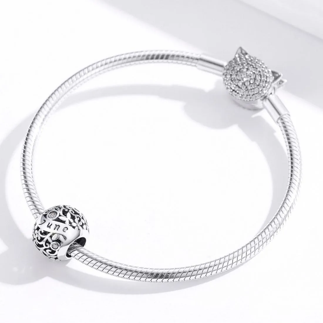 925 Sterling Silver Diy Birthstone Bracelet & Necklace Set June Style - June
