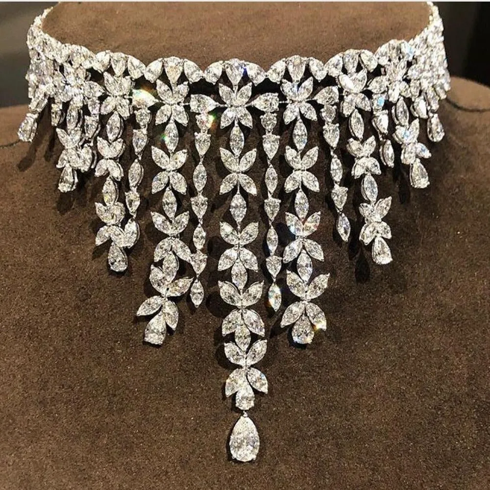 AAA Cubic Zirconia Bridal Wedding Jewelry Sets