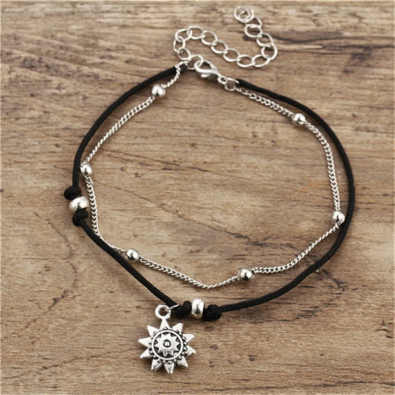 Anklet Set For Women Beach Foot Jewelry