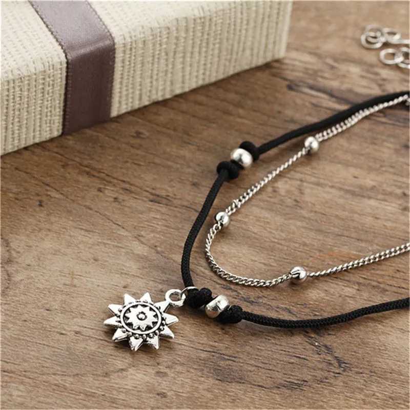 Anklet Set For Women Beach Foot Jewelry