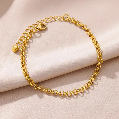 Anklets for Women Summer Beach Accessories Stainless Steel Imitation