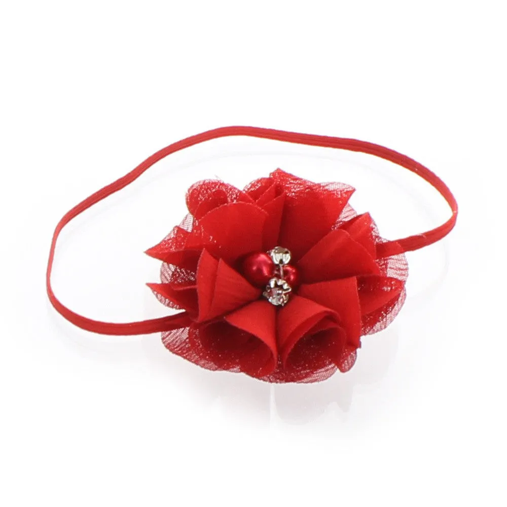 Baby/Toddler Chiffon Flower Skinny Headband