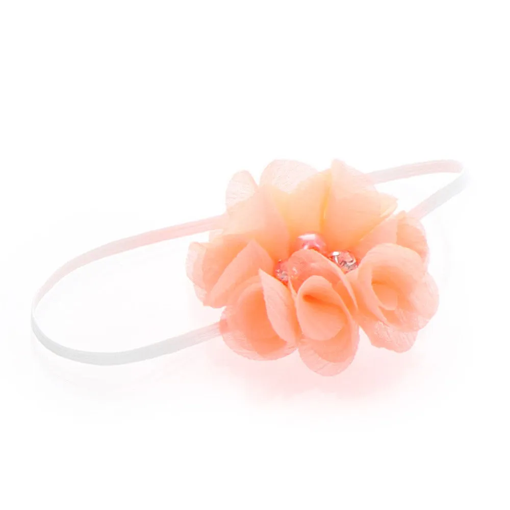 Baby/Toddler Chiffon Flower Skinny Headband