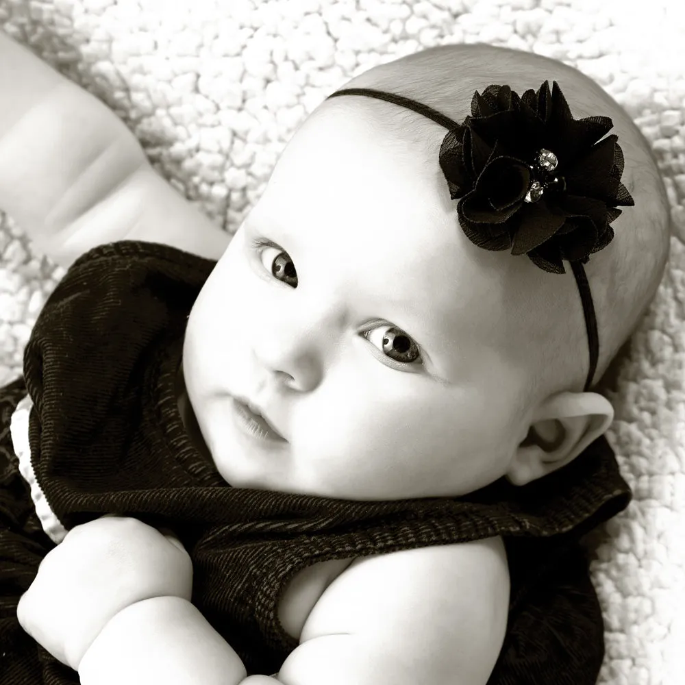 Baby/Toddler Chiffon Flower Skinny Headband
