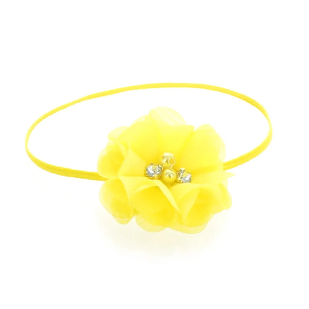 Baby/Toddler Chiffon Flower Skinny Headband