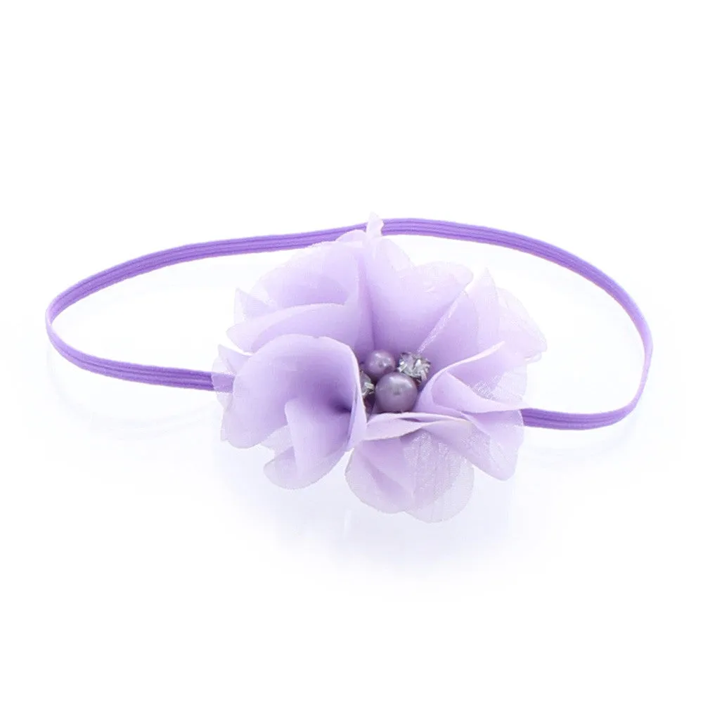 Baby/Toddler Chiffon Flower Skinny Headband