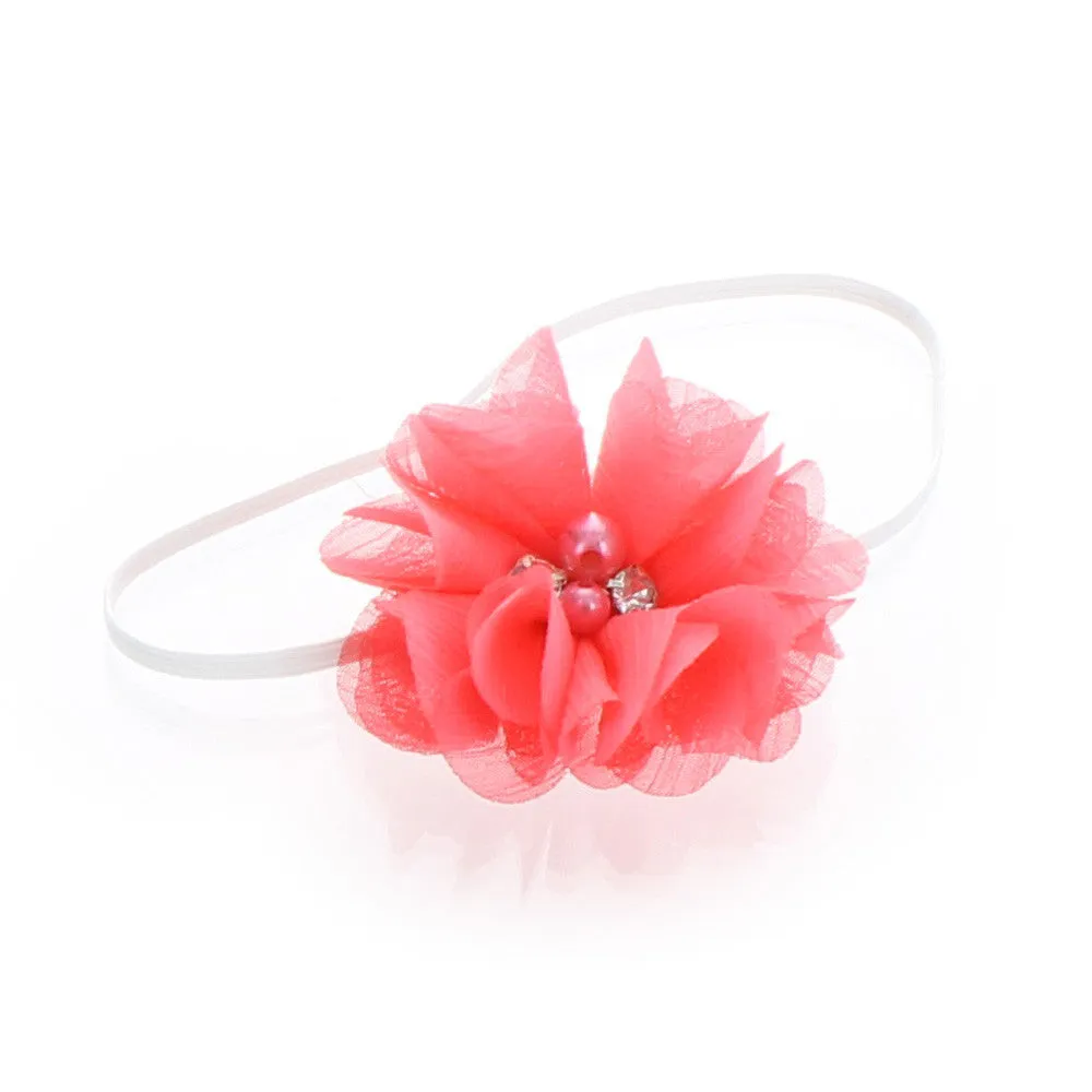 Baby/Toddler Chiffon Flower Skinny Headband