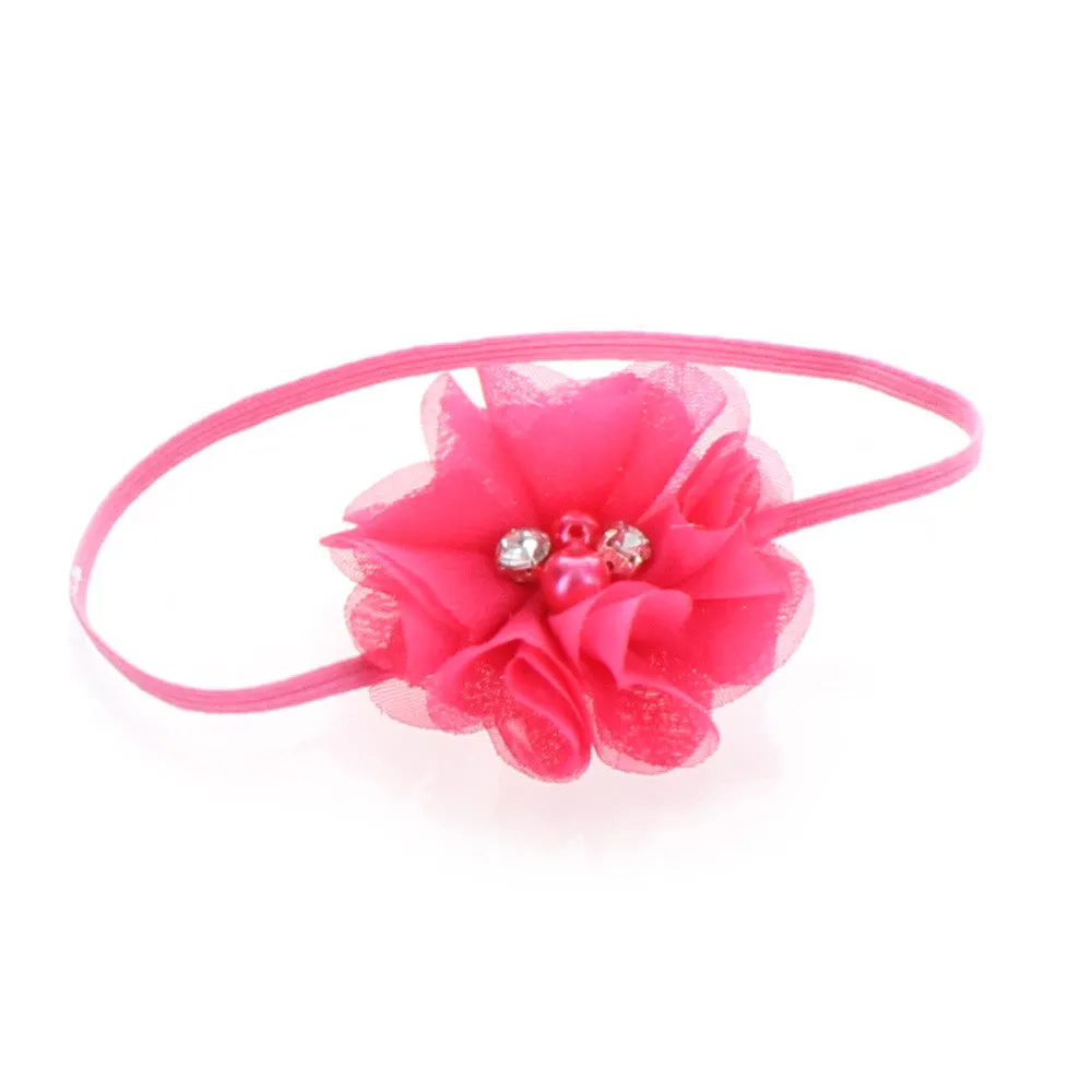 Baby/Toddler Chiffon Flower Skinny Headband