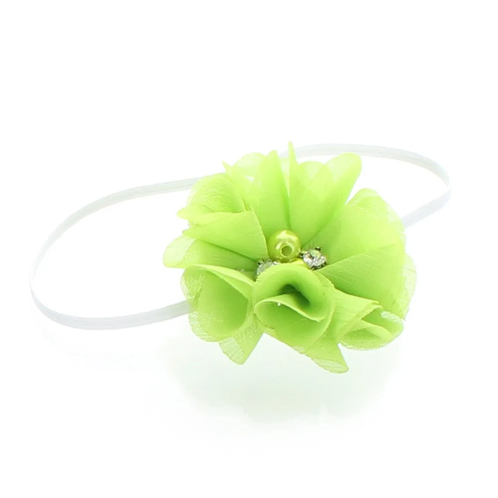 Baby/Toddler Chiffon Flower Skinny Headband
