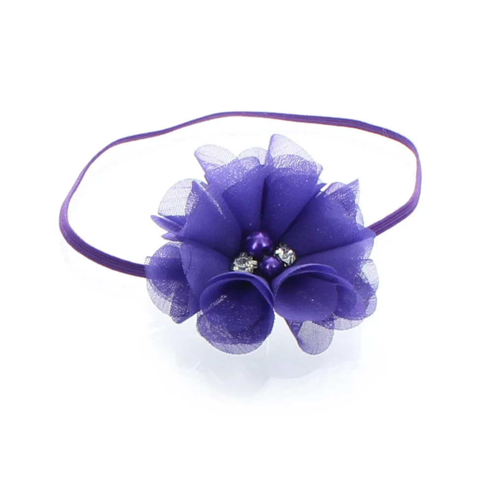 Baby/Toddler Chiffon Flower Skinny Headband