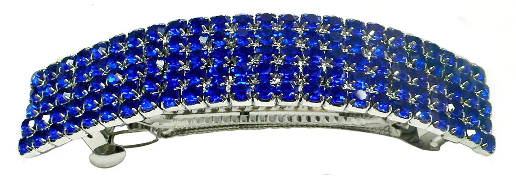 Bella Large Rectangular Bar Barrette Crystal French Clip Hairclip  U86900-0004