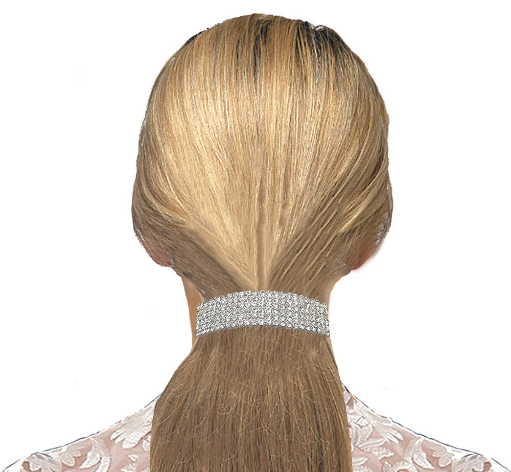 Bella Large Rectangular Bar Barrette Crystal French Clip Hairclip  U86900-0004