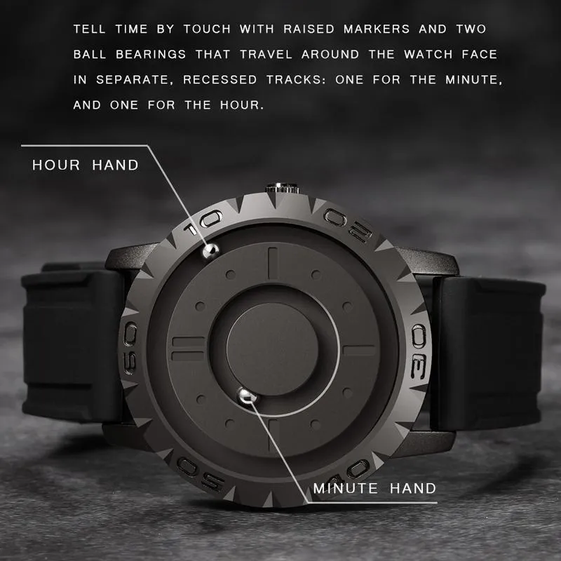 Bezel-free Magnetic Ball Watch - Men Design
