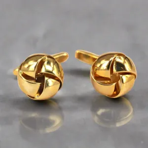 Big Knot in Gold Cufflink (Online Exclusive)