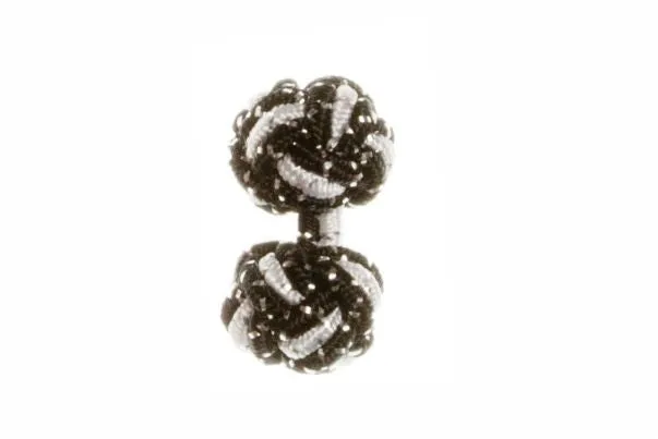 Black & White Sparkle Cuffknots