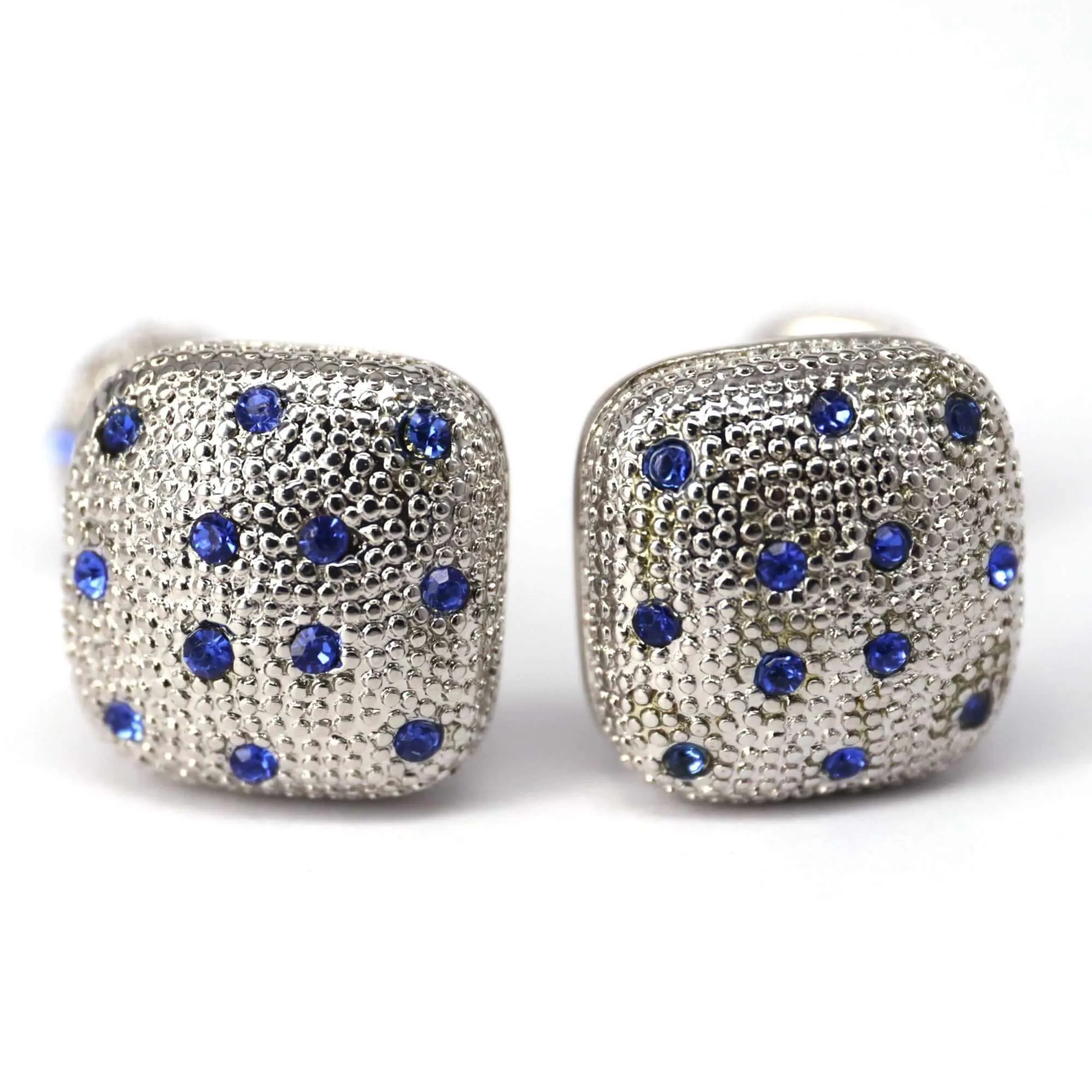 Blue Strawberry Cufflinks in Silver (Online Exclusive)
