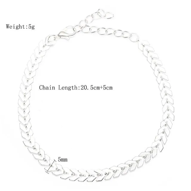 Boho Style Star Anklet  Fashion Multilayer Foot Chain