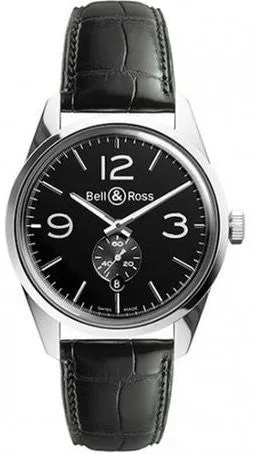 BR Watch Vintage BR 123 OffICr Black D