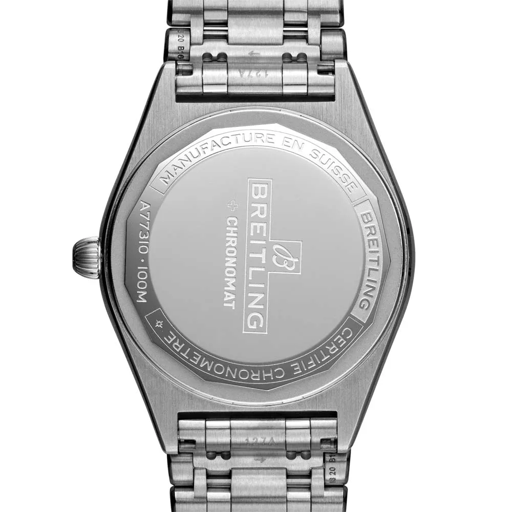 Breitling Chronomat 32mm Blue Dial Ladies Quartz Watch A77310101C1A1